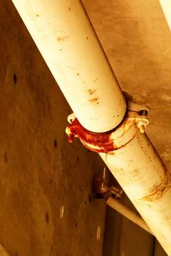 A leaky pipe Stock Photos