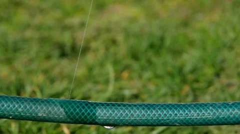 Leaky water hose Stock Footage 36740812