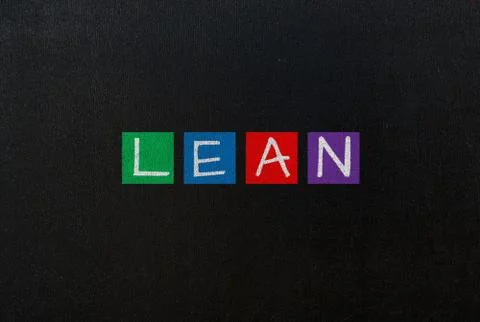 Lean concept Fotos Stock