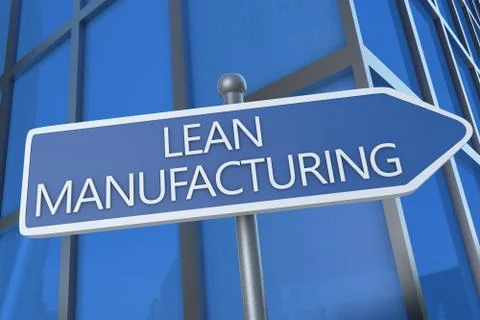 Lean Manufacturing Illustrazione stock