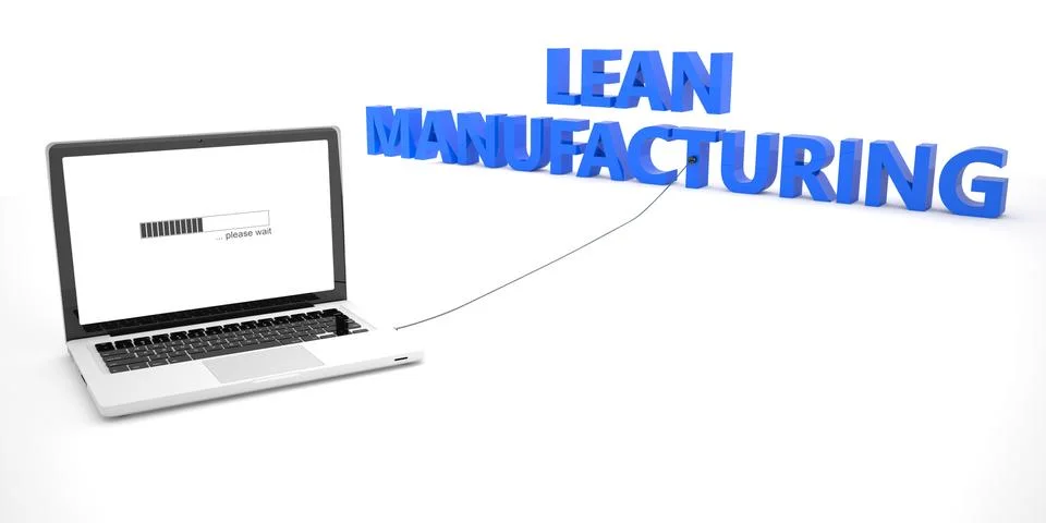 Lean Manufacturing Illustrazione stock