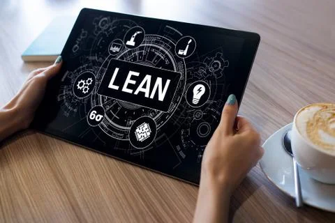 Lean manufacturing. Six sigma technology and business concept. Stock Photos