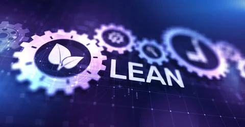 Lean, Six sigma, quality control and manufacturing process management concept Foto stock