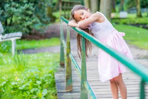 Leaning on bridge Stock Photos