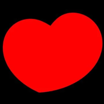 Leaning Heart Stock Illustration