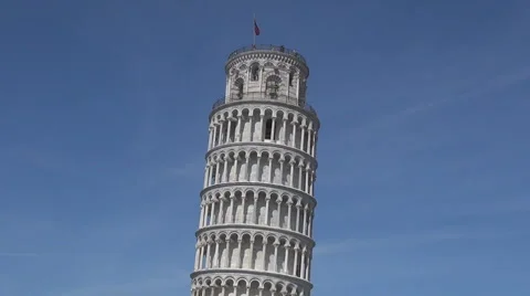 Leaning tower in Cathedral Square, Pisa, Italy Stock Footage 6593176