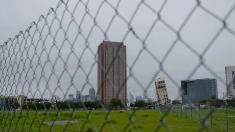 Leaning Tower of Dallas Stock Footage 125254343