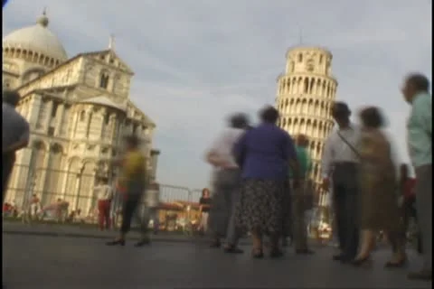Leaning tower Stock Footage 11138497