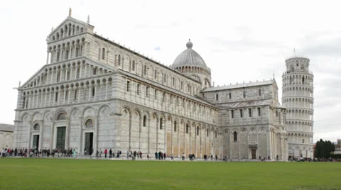 Leaning Tower of Pisa 02 스톡 동영상 34460273
