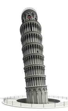 Leaning tower of pisa 3 Stock Illustration