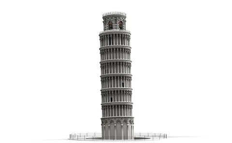Leaning tower of pisa 4 Stock Illustration