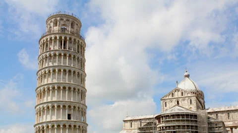 Leaning Tower of Pisa Close Up - 2 Stock Footage 36298452