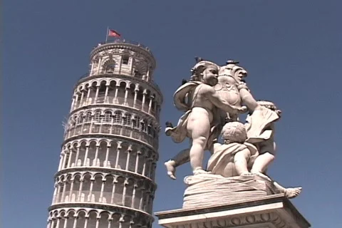 Leaning Tower of Pisa Stock Footage 305562