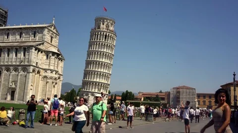 Leaning Tower of Pisa Stock Footage 79754514