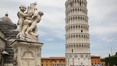 Leaning tower of Pisa Stock Footage 136578711
