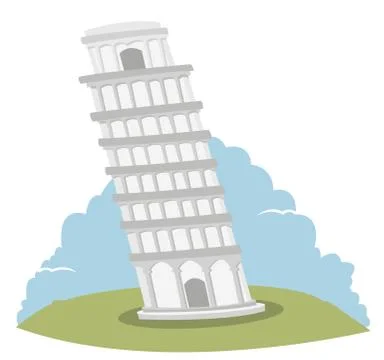 Leaning Tower of Pisa Stock Illustration