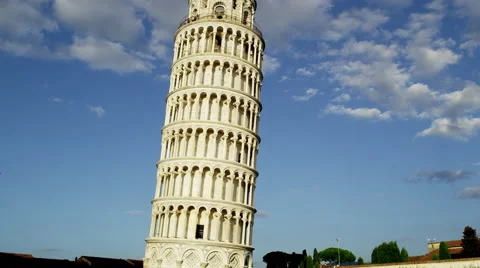 Leaning Tower Pisa Italy 4K Stock Video Footage Vídeos de archivo 59191676