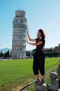 Leaning tower of Pisa Stock Photos