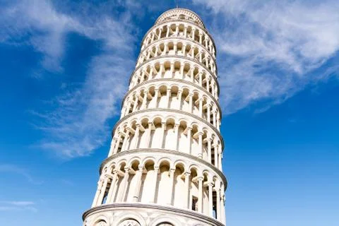 The Leaning tower of Pisa 스톡 사진