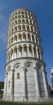 The leaning tower of Pisa 스톡 사진