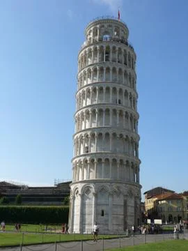 The leaning tower of Pisa 스톡 사진