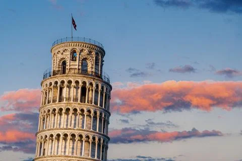 The Leaning Tower of Pisa Stock Photos