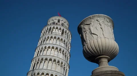 Leaning Tower Pisa, Piazza Dei Miracoli Stock Footage 61540833