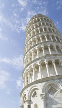 Leaning Tower of Pisa in Pisa, Italy Stock Photos