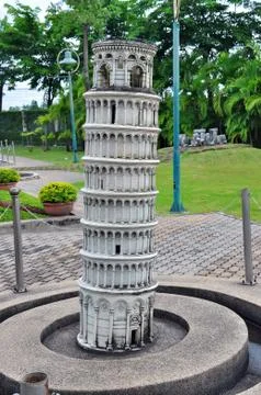 Leaning tower of pisa replica Stock Photos