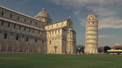 Leaning Tower of Pisa time lapse Stock Footage 40101295