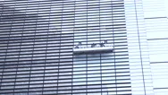 Leaning The Windows Of A Modern Glass Skyscraper Office Building Stock Footage