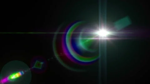 Leans Flare Abstract Light Background Loop 4K Stock Footage 160370863