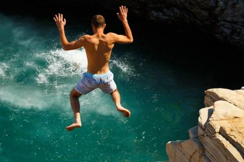 Leap of faith Stock Photos