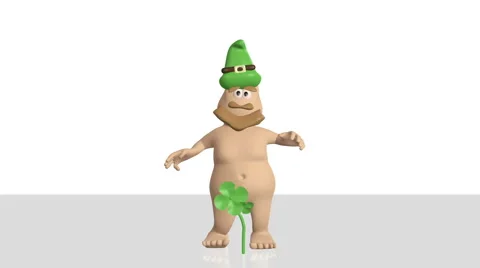 Leaping Leprechaun Stock Footage 47162697