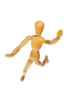 Leaping mannikin Stock Photos