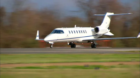Learjet Inc 45 Take Off Stock Footage 47492893