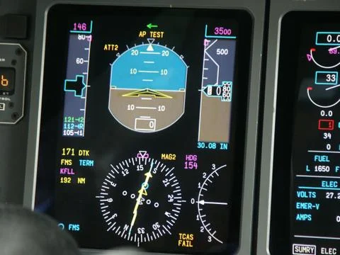 LearJet Instrument Panel Stock Photos