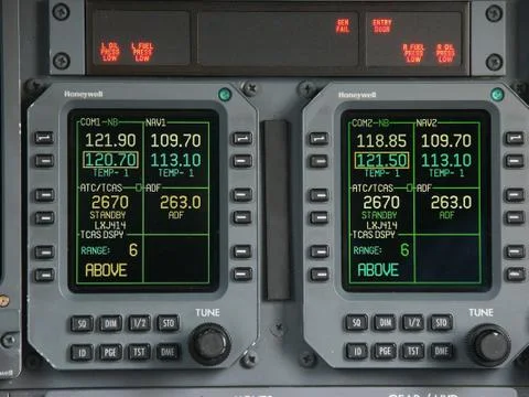 LearJet Instrument Panel  Stock Photos