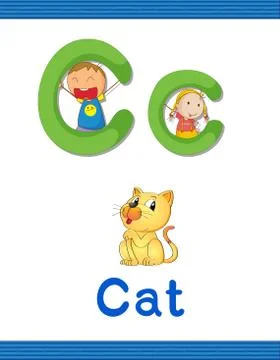 Learn alphabet worksheet Illustrazione stock