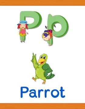 Learn alphabet worksheet Illustrazione stock