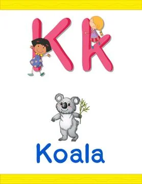 Learn alphabet worksheet Stock Illustration