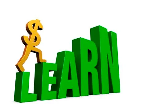 Learn and Grow Your Income Illustrazione stock