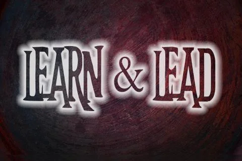 Learn and lead concept Stock Illustration
