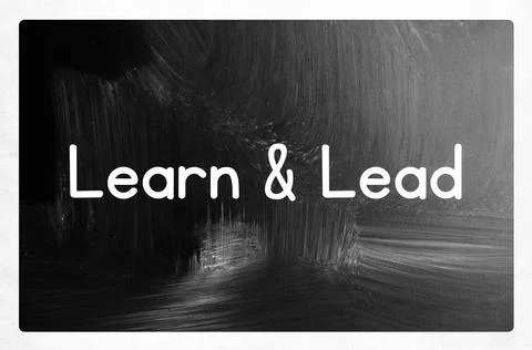 Learn and lead concept Stock Photos