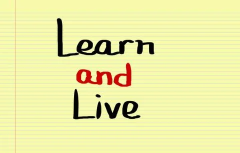 Learn And Live Concept Stock-Illustration