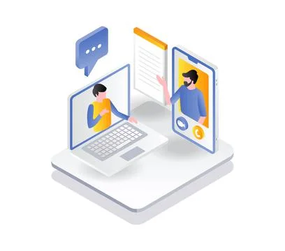 Learn and online courses with smartphone Stock Illustration