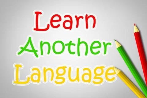 Learn another language concept Stock Illustration