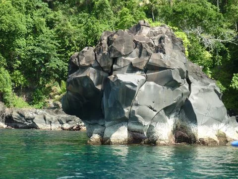 Learn to be strong from stone 스톡 사진