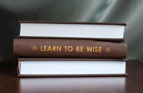 Learn to be wise. book concept. Stock Photos