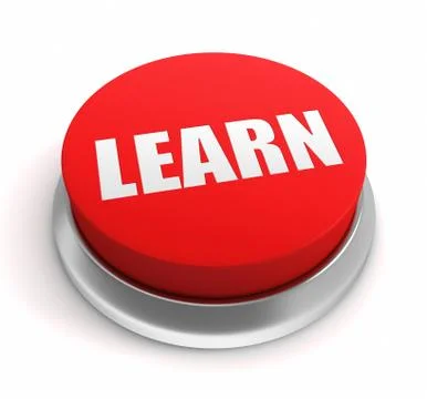 Learn button concept 3d illustration Stock Illustration